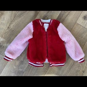 Red and pink bomber jacket 3T